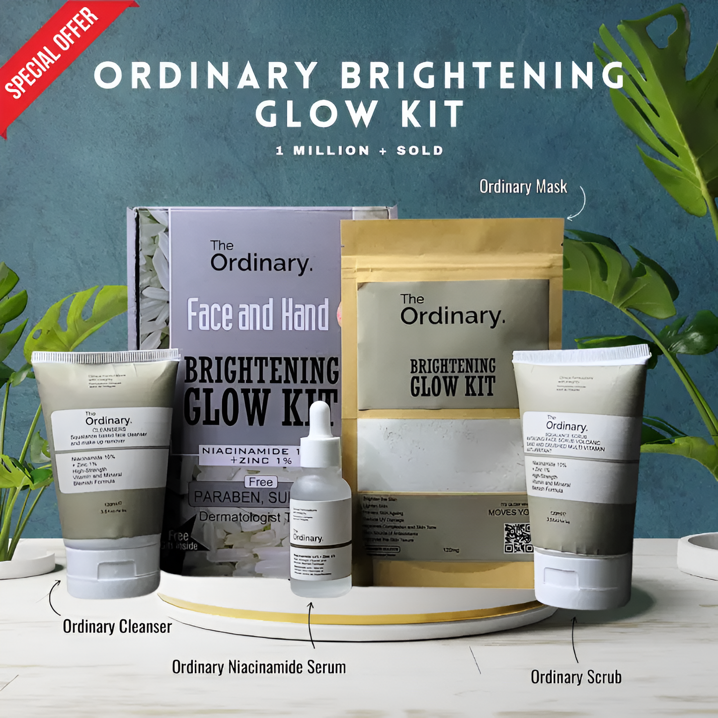 The Ordinary Face & Hand Brightening Glow Kit